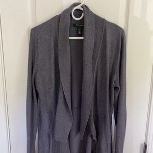 Long Gray White House/Black Market Cardigan